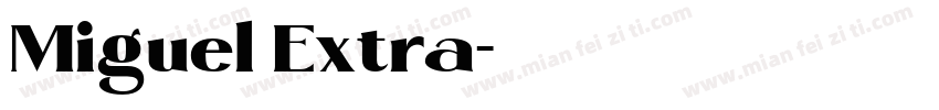 Miguel Extra字体转换